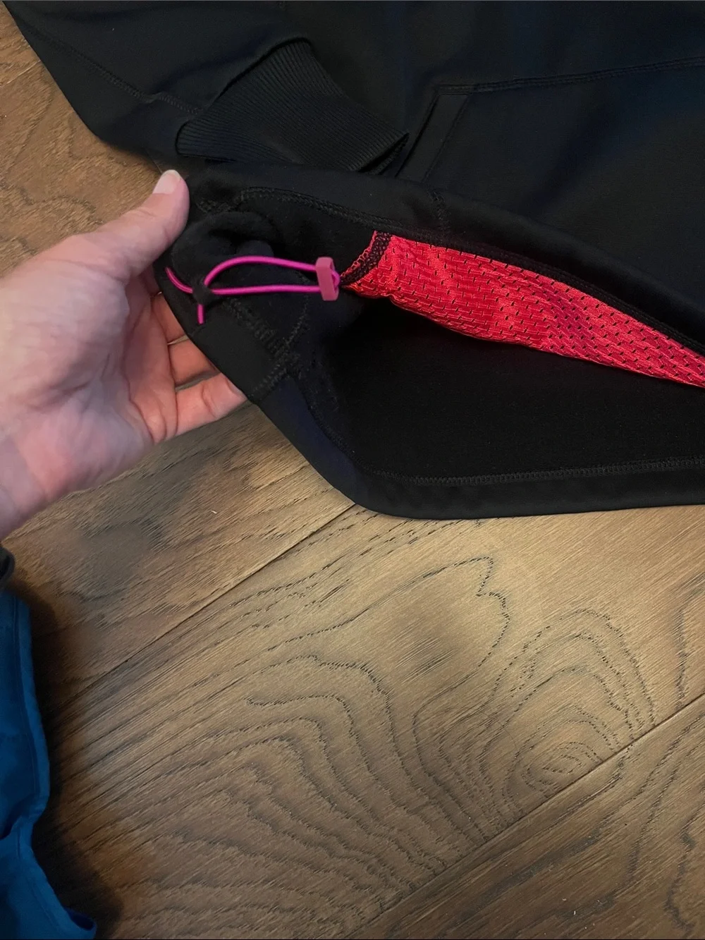 Nike Black Hoodie with Pink Swoosh Detail & Nike Running Vest